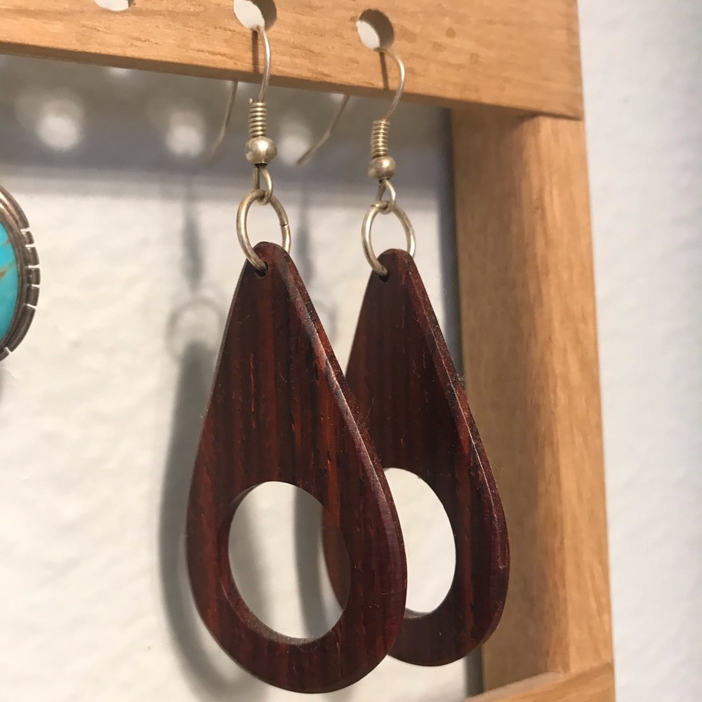 Wooden earrings